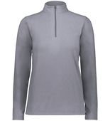 Augusta Ladies Micro-Lite Fleece 1/4 Zip Pullover 6864 GRAPHITE Pocket
