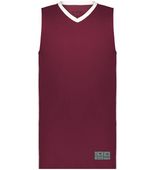 Augusta Match-Up Basketball Jersey 6886 MAROON/WHITE Front
