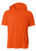 A4 Youth Short Sleeve Hooded Tee Nb3408 ATHLETIC ORANGE 2011 Front