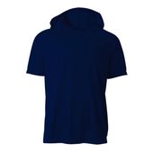 A4 Youth Short Sleeve Hooded Tee Nb3408 NAVY Front