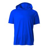 A4 Youth Short Sleeve Hooded Tee Nb3408 ROYAL Front