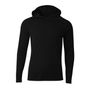 A4 Youth Long Sleeve Hooded Tee Nb3409 BLACK Front