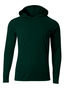 A4 Youth Long Sleeve Hooded Tee Nb3409 FOREST Front