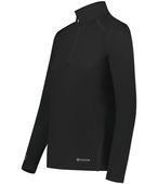 Holloway Ladies Coolcore 1/4 Zip Pullover 222340 BLACK Pocket