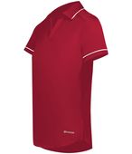 Holloway Ladies Coolcore Performance Polo 222701 SCARLET/WHITE Pocket