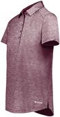 Holloway Ladies Electrify Coolcore Polo 222772 MAROON HEATHER Pocket