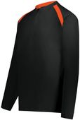 Holloway Clubhouse Pullover 229595 BLACK/ORANGE Pocket