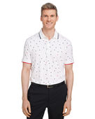 Puma Golf Men's Volition Skylight Polo 537477 BRT WHT/ NVY BLZ Pocket