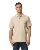 Gildan Men's Softstyle Double Pique Polo G648 SAND Pocket