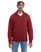Comfortwash By Hanes Unisex Quarter-Zip Sweatshirt GDH425 CAYENNE Pocket