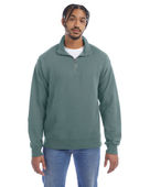 Comfortwash By Hanes Unisex Quarter-Zip Sweatshirt GDH425 CYPRESS Pocket