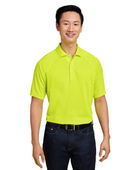 Harriton Men's Charge Snag And Soil Protect Polo M208 SAFETY YELLOW Pocket