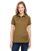 Harriton Ladies' Charge Snag And Soil Protect Polo M208W COYOTE BROWN Pocket