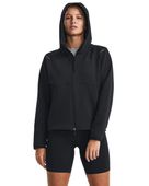 Under Armour Women's Unstoppable Fleece Full-Zip 1379842 001 - BLACK Front