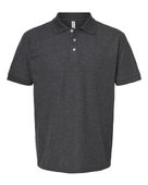 Tultex Unisex 50/50 Sport Polo TUL-400 HEATHER CHARCOAL Pocket
