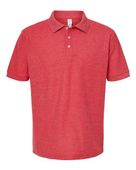Tultex Unisex 50/50 Sport Polo TUL-400 HEATHER RED Pocket