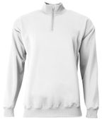 A4 Youth Sprint Fleece Quarter Zip NB4282 WHITE Pocket