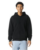 American Apparel Reflex Fleece Unisex Full Zip Hoodie RF497 BLACK Pocket