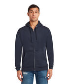 Lane Seven Unisex Premium Full-Zip Hooded Sweatshirt LS14003 NAVY Pocket
