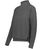 Holloway Ladies Ventura 1/4 Pullover Jacket 223753 CARBON HEATHER Pocket