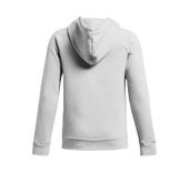 Under Armour Boys' Rival Fleece Hoodie 1379792 012 - MOD GRAY/WHITE Back