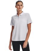 Under Armour Women's Tech Team Polo 1370431 100 - WHT Pocket