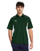 Under Armour Men's Title Polo 1383263 301 - FOREST GREEN/WHITE Pocket