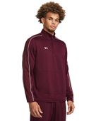 Under Armour Men's Command Warm-Up 1/4 Zip Jacket 1383260 609 - MAROON/WHITE Pocket