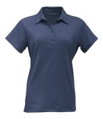 BAW Womens Spandex Solid Polo Shirt DK1001 NAVY Pocket