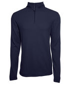 Charles River Apparel Men's Lightweight Waffle Quarter Zip Pullover 9349 NAVY Pocket
