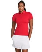 Under Armour Women's Tee To Green Polo 1385910 600 - RED Pocket