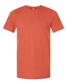 Tultex Combed CVC T-Shirt 602CVC HEATHER ORANGE Front