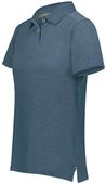 Holloway Ladies Repreve Eco Polo 222775 STORM HEATHER Pocket