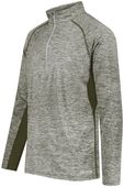 Youth Coolcore 1/2 Zip Heather Pullover OLIVE HEATHER Pocket
