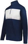 Youth Prism 1/4 Zip Pullover Warmup NAVY/WHITE Pocket
