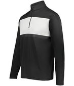 Youth Prism 1/4 Zip Pullover Warmup CARBON/WHITE Pocket