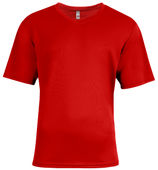 A4 Sprint Short Sleeve V-Neck N3511 SCARLET Front