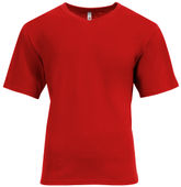 A4 Softek Short Sleeve V-Neck N3512 SCARLET Front