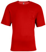 A4 Sprint Short Sleeve Pocket Tee N3515 SCARLET Front