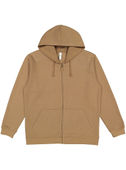 LAT Unisex Full Zip Fleece 6927 COYOTE BROWN Pocket