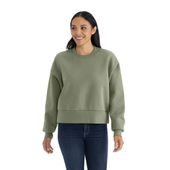 Next Level Women's Heavyweight Sweatshirt 9087 LIGHT OLIVE Front