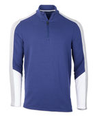 Boxercraft Men's Flex Qtr Zip Pullover Jacket BM5203 NAV OXF HT WHT Pocket