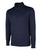 Charles River Apparel Men's Nu Fitness Quarter Zip 9684 NAVY Pocket