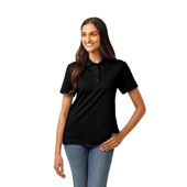 Zorrel Hudson Dribal Knit Ladies Polo Z7538 BLACK Pocket