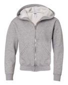 Jerzees Nublend Youth Full-Zip Hooded Sweatshirt 993B OXFORD Pocket
