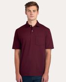 Jerzees Dri-Power Polo With Pocket JER-436MP MAROON Pocket