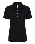 Jerzees Women's Dri-Power Polo JER-437F BLACK Pocket