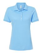 Jerzees Women's Dri-Power Polo JER-437F LIGHT BLUE Pocket