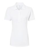 Jerzees Women's Dri-Power Polo JER-437F WHITE Pocket