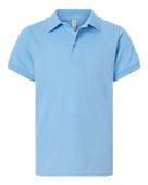 Jerzees Youth Dri-Power Polo JER-437K LIGHT BLUE Pocket